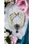 Baget ve Su Damlası Taşlı Inci Choker Kolye 3