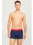 Jacmıck Solıd Trunks 3 Pa Mavi Erkek Boxer 4