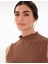Kadın Kahverengi Slim Fit Örme Bluz 50301493-VR029 2