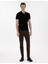 Erkek Siyah Slim Fit Fermuarlı Polo Yaka Triko Tişört 50303605-VR046 4