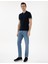 Erkek Lacivert Slim Fit Fermuarlı Polo Yaka Triko Tişört 50303473-VR033 4