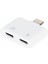 PM-18853 Iphone Şarj ve Kulaklik Çoklayici Çevi̇ri̇ci̇ Adaptör Lightning To 2 x Type-C 1