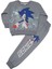Erkek Çocuk Pamuklu Sonic Desenli Uzun Kollu Mevsimlik Pijama Takımı 1