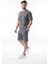 Füme Basic Erkek Şort T-Shirt Takımı E7307 4