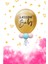 Cinsiyet Partisi Balon Seti Krom Gold Balon Pembe Konfeti 18 Inç 1