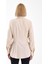 Kadın Belden Oturtmalı Pileli Tunik Bej Gömlek 3