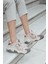 Kadın Yüksek Taban Sneaker Bağcıklı Spor Ayakkabı Virez 2
