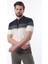 Lacivert Fermuarlı Polo Yaka Desenli Erkek T-Shirt E7296 4