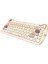 KM-6285 Catty Mını Renkli Tuşlu Bej 2.4 Ghz + Bt Kablosuz Q Multimedia Klavye + Mouse Set 4
