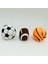 Oyuncak 3'lü Yumuşak Peluş Top Seti - Amerikan Futbol - Basketbol - Futbol Topu Soft Üçlü Oyun Set 1