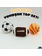 Oyuncak 3'lü Yumuşak Peluş Top Seti - Amerikan Futbol - Basketbol - Futbol Topu Soft Üçlü Oyun Set 2