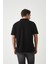 Havlu Kumaş Polo Yaka Erkek T-Shirt - Siyah 5