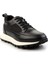Siyah Deri Erkek Sneaker E01034222403 2