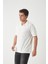 Havlu Kumaş Polo Yaka Erkek T-Shirt - Ekru 1