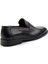Siyah Antik Deri Erkek Klasik Ayakkabı E01755135541 4
