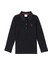 Kız Çocuk Siyah Polo Yaka Basic Sweatshirt 1