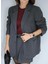 Gri Astarlı Blazer Ceket 2