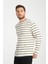 %100 Pamuk Uzun Kollu Çizgili Erkek Sweatshirt 2
