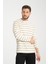 %100 Pamuk Uzun Kollu Çizgili Erkek Sweatshirt 2