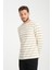 %100 Pamuk Uzun Kollu Çizgili Erkek Sweatshirt 3