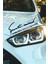 Volkswagen Scirocco Sport Mind Oto Sticker Far Üstü Şerit Siyah Zemin Kırmızı Yazı Dekoratif Scirocco Yazılı 1