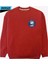 Snoopy And Space Themed Oversized Sweatshirt – Let The Space Adventure Begin! Kırmızı 1