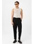 Siyah Yüksek Bel Straight Fit Erkek Pantolon 2