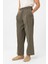 Haki Modal Kumaş Relax Fit Kemerli Erkek Pantolon 1