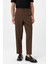 Kahve Yüksek Bel Straight Fit Erkek Pantolon 1