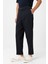 Lacivert Yüksek Bel Straight Fit Erkek Pantolon 3