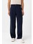 Lacivert Modal Kumaş Relax Fit Kemerli Erkek Pantolon 1