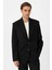 Siyah Relax Fit Erkek Blazer Ceket 1