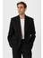 Siyah Relax Fit Erkek Blazer Ceket 2