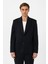 Lacivert Relax Fit Erkek Blazer Ceket 2