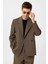 Haki Relax Fit Kruvaze Kapama Erkek Teknik Blazer Ceket 2