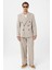 Bej Relax Fit Kruvaze Erkek Blazer Ceket 3