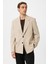 Bej Relax Fit Erkek Blazer Ceket 1
