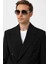 Siyah Relax Fit Kruvaze Erkek Blazer Ceket 3