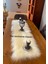 Runner Krem Kürklü Peluş Masa Örtüsü Şık Dekoratif Lüks Elegant Modern Dekoratif Runner 1