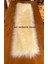 Runner Krem Kürklü Peluş Masa Örtüsü Şık Dekoratif Lüks Elegant Modern Dekoratif Runner 2