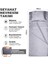 Seyahat Uyku Nevresimi, Saten Polyester, Otel Kamp Nevresim Takımı Çadır Çarşafı 220 x 105 cm Gri 2