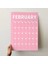 Sürekli Zamansız Takvim, 12 Aylık Tarihsiz Takvim, Aylık Planlayıcı Takvim, A4, Rengarenk Gökkuşağı Renkleri, Undated Monthly Wall Planner, Wall Calendar, Perpetual Calendar 2