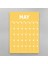 Sürekli Zamansız Takvim, 12 Aylık Tarihsiz Takvim, Aylık Planlayıcı Takvim, A4, Rengarenk Gökkuşağı Renkleri, Undated Monthly Wall Planner, Wall Calendar, Perpetual Calendar 5