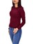 Kadın Düz Renk Vücuda Oturan Uzun Kollu Sweatshirt BGL-ST04209 2