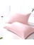 Pamuklu Volanlı Süs Dikişli Açık Pembe 2 Adet 50 x 70 Yastık Kılıfı 3