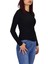 Kadın Düz Renk Vücuda Oturan Uzun Kollu Sweatshirt BGL-ST04209 3