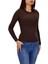 Kadın Düz Renk Vücuda Oturan Uzun Kollu Sweatshirt BGL-ST04296 3