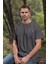Unisex T-Shirt, Animals, Karga Tasarım Baskılı, Regular, Antrasit T-Shirt NO:00341 3