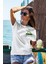 Unisex T-Shirt, Be Green Tasarım Baskılı, Regular, Pamuk, Beyaz T-Shirt NO:00422 2