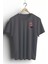 Unisex T-Shirt, Animals, Tilki Tasarım Baskılı, Regular, Antrasit T-Shirt NO:00311 1